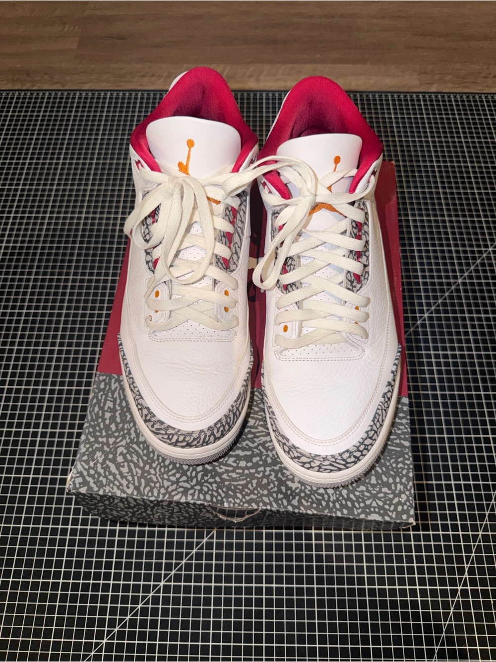 Retro Air Jordan 3 Cardinal Red size 13